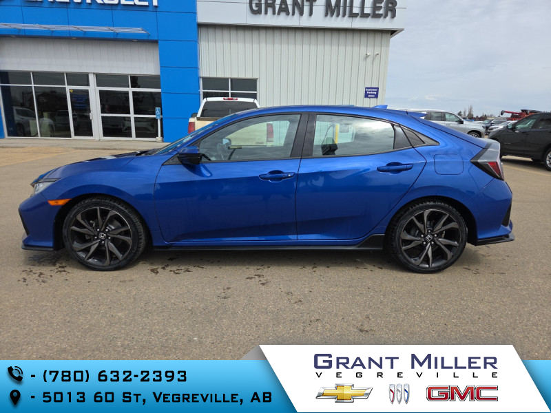 Blue 2017 Honda Civic Hatchback Sport Hatchback Front-Wheel Drive Manual