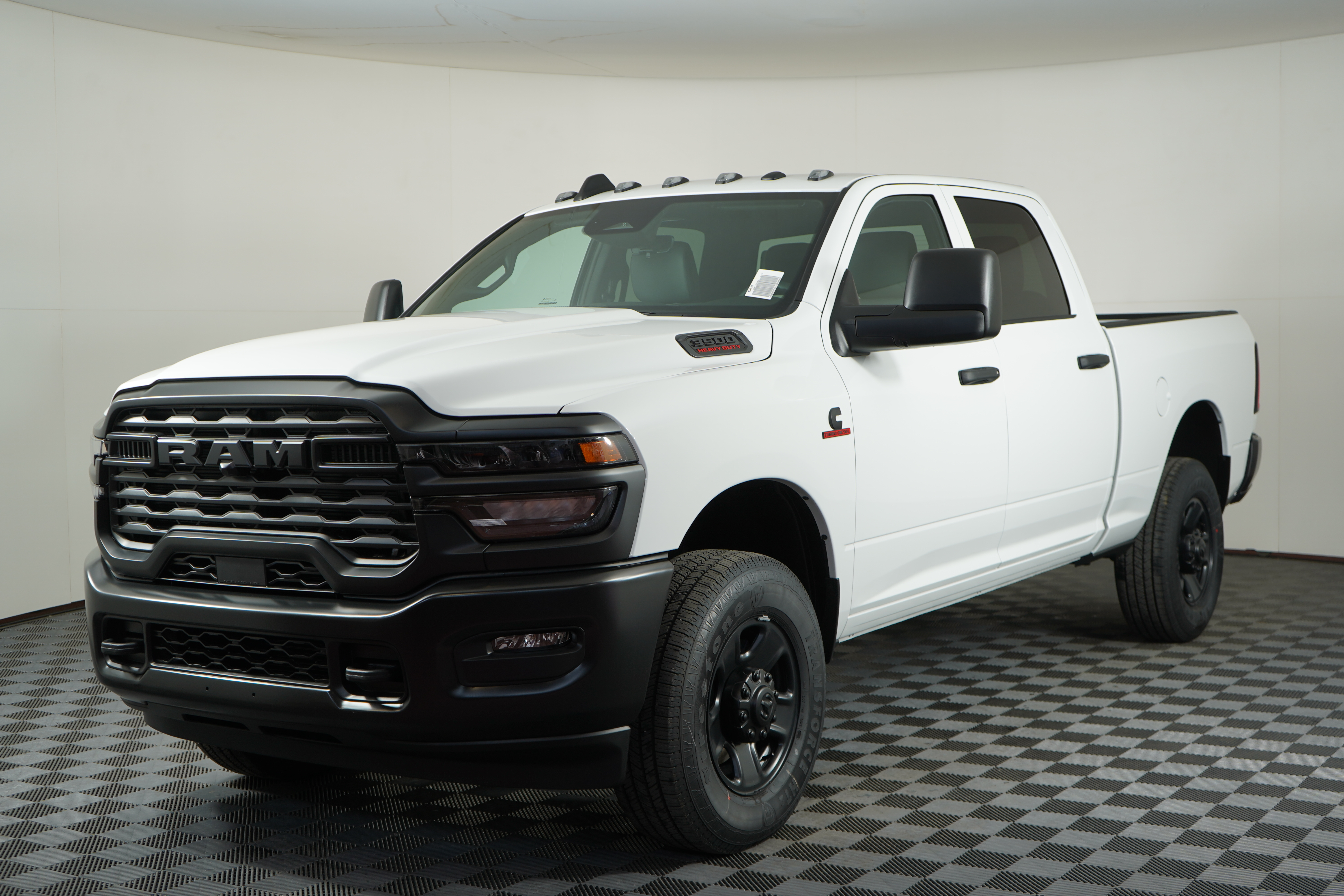 Bright White 2026 RAM 3500 Tradesman Crew Cab 4WD Pickup Truck Four-Wheel Drive Automatic