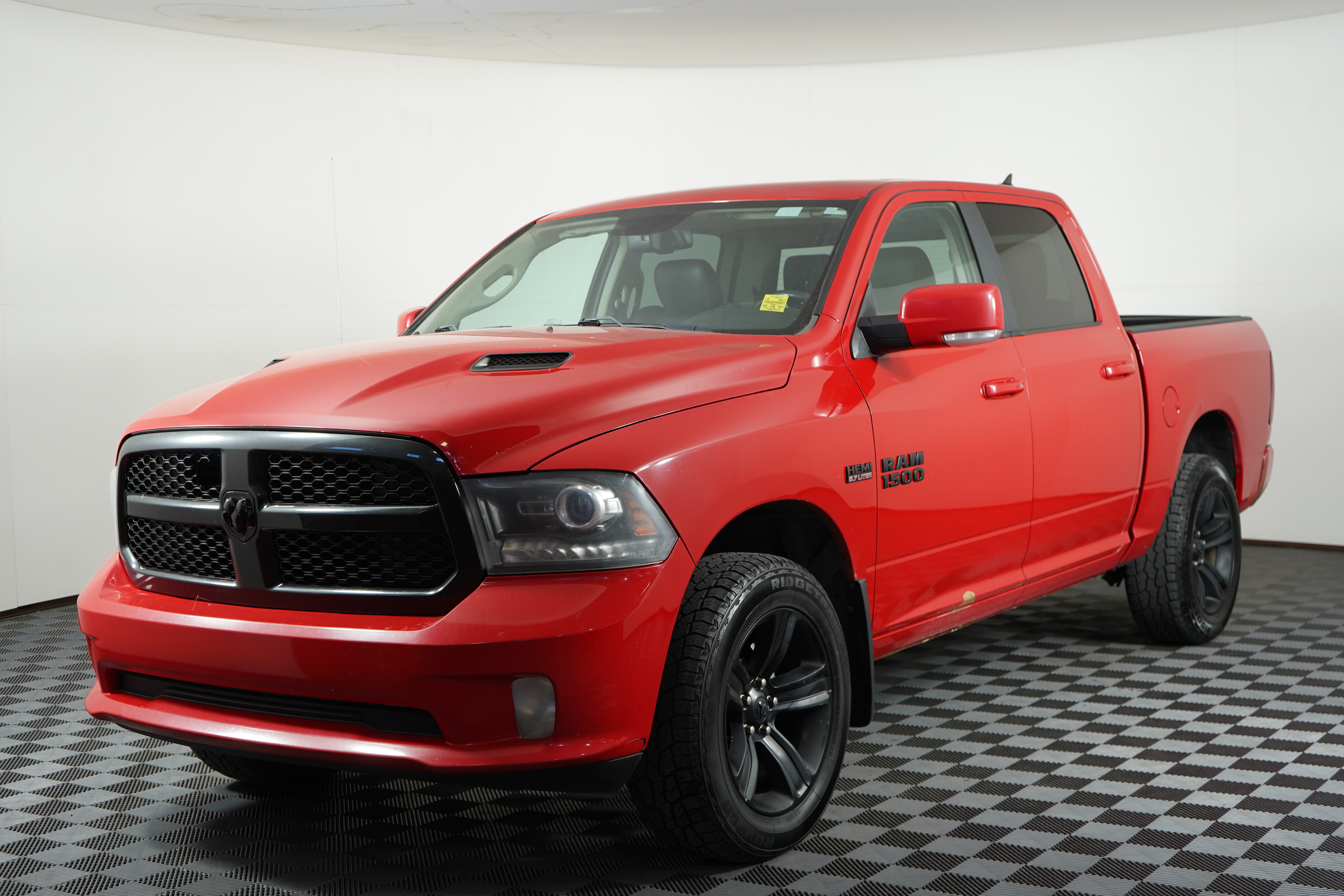 Flame Red 2018 RAM 1500 Pickup Truck Four-Wheel Drive Automatic