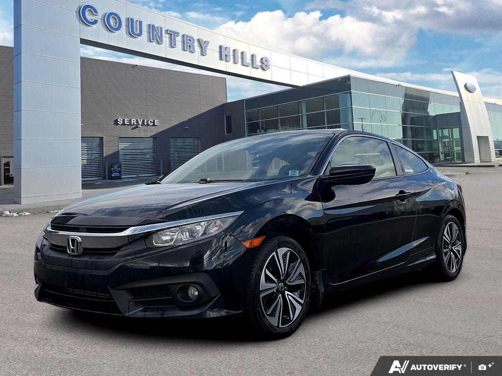 Black 2018 Honda Civic Coupe Coupe Front-Wheel Drive Manual