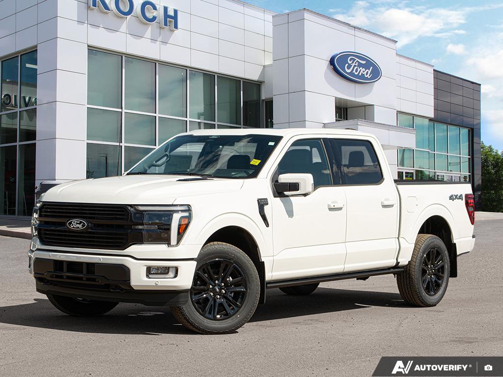 Star White Tri-coat Metallic 2025 Ford F-150 Platinum SuperCrew 4WD Pickup Truck Four-Wheel Drive Automatic