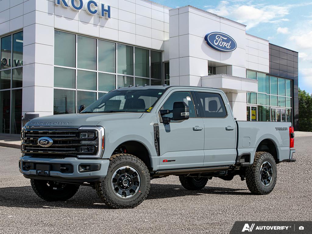 Glacier Gray 2026 Ford F-350 Super Duty Platinum Crew Cab 4WD Pickup Truck Four-Wheel Drive Automatic