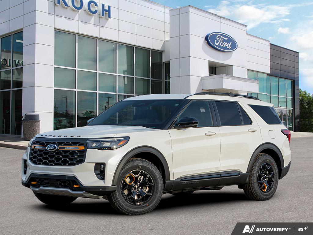 Star White Tri-coat Metallic 2026 Ford Explorer SUV / Crossover All-Wheel Drive Automatic