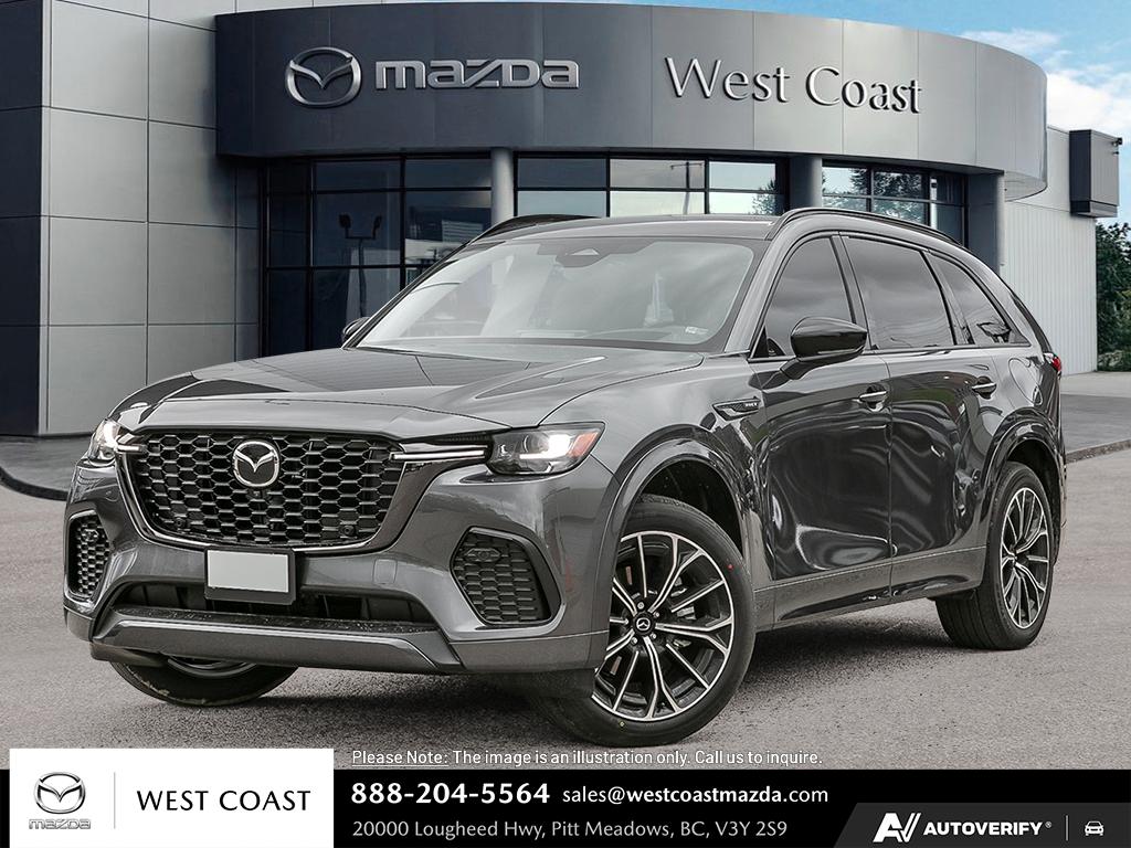 Gray (Machine Grey Metallic) 2025 Mazda CX-70 PHEV GT AWD SUV / Crossover Automatic