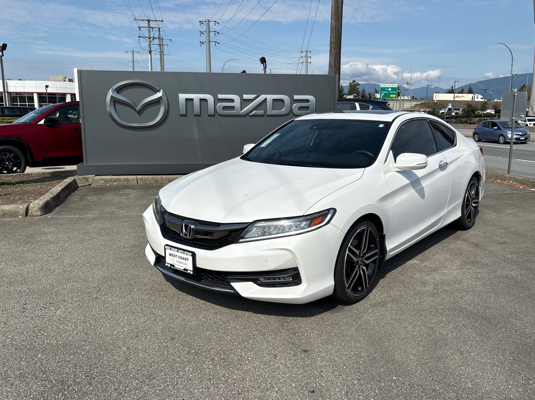 White 2016 Honda Accord Coupe Coupe Front-Wheel Drive Automatic