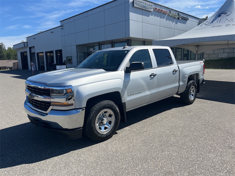 Silver 2017 Chevrolet Silverado 1500 Pickup Truck Four-Wheel Drive Automatic