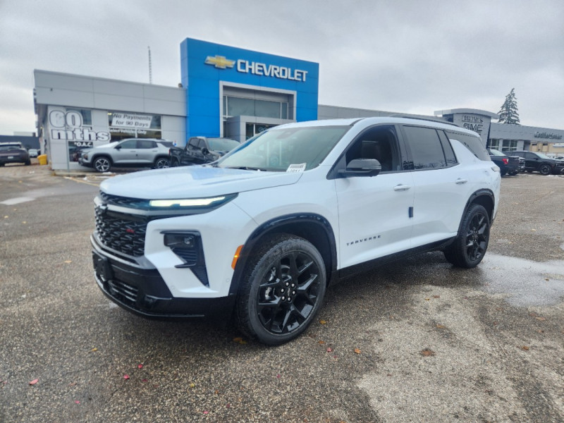 Polar White Tricoat 2026 Chevrolet Traverse SUV / Crossover Four-Wheel Drive Automatic