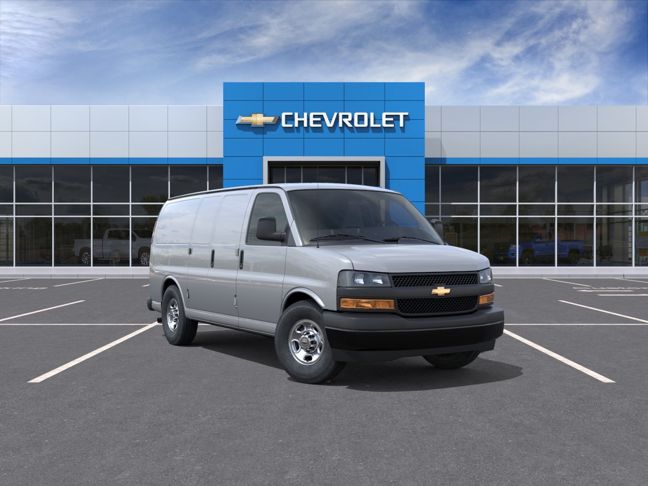 Silver Ice Metallic 2026 Chevrolet Express Cargo Van Rear-Wheel Drive Automatic