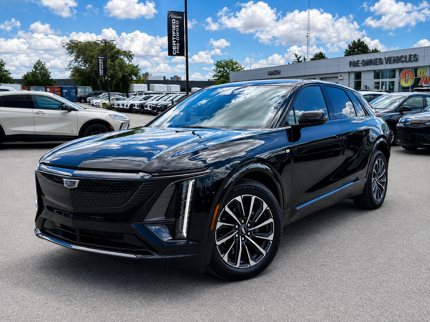 Stellar Black Metallic 2024 Cadillac LYRIQ SUV / Crossover Rear-Wheel Drive Automatic