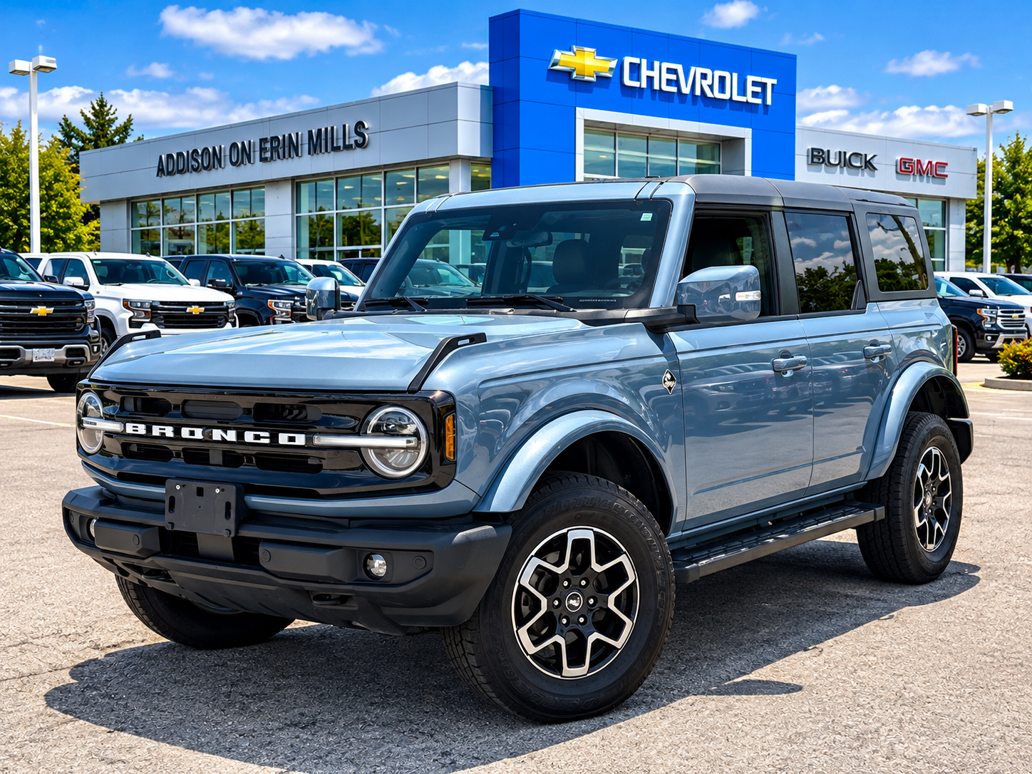 Blue 2024 Ford Bronco SUV / Crossover Four-Wheel Drive Automatic