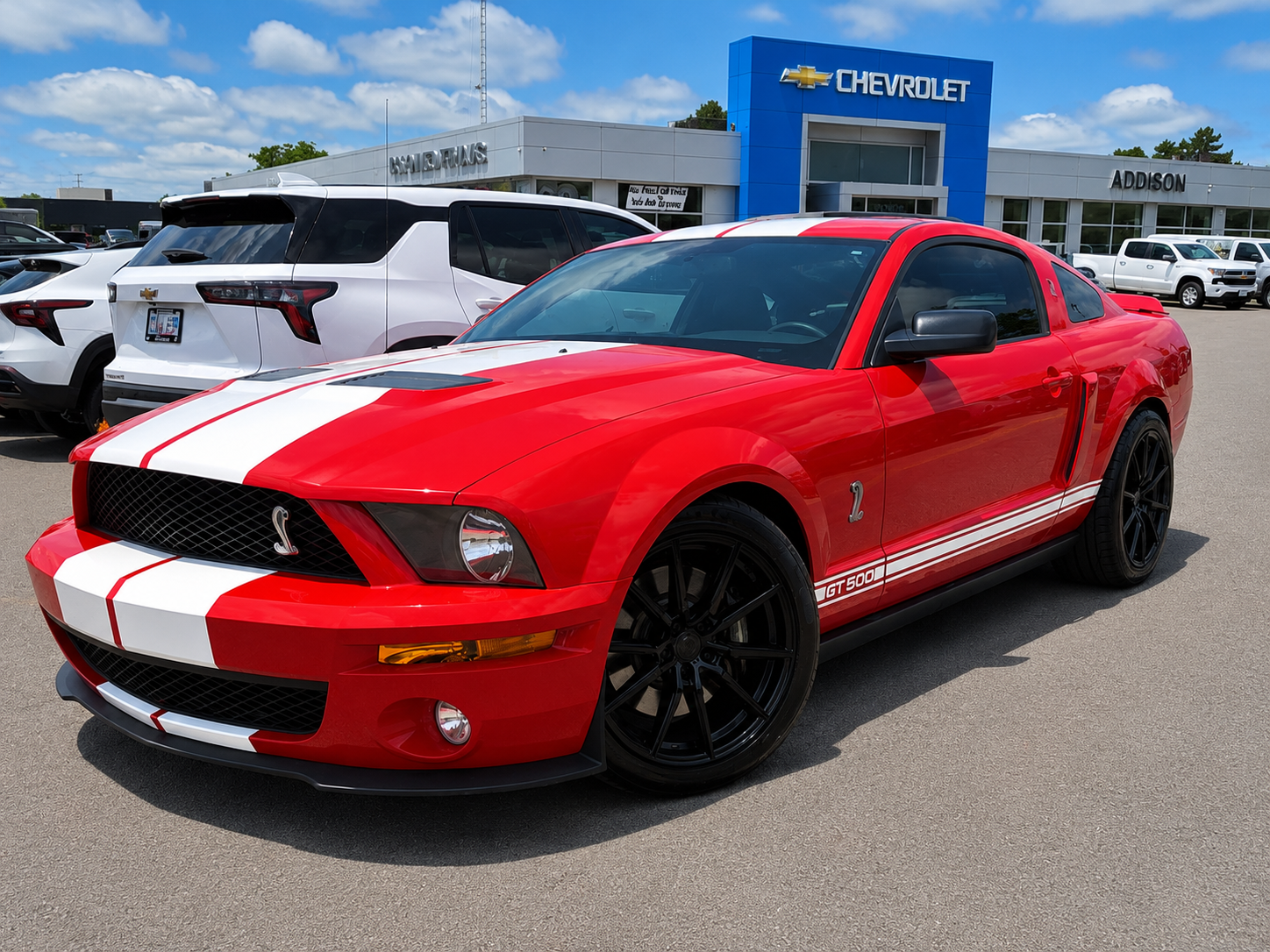 Colorado Red 2007 Ford Mustang Shelby GT500 Coupe Rear-Wheel Drive Manual