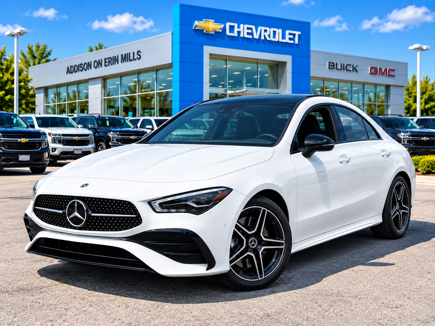 Polar White 2025 Mercedes-Benz CLA Coupe All-Wheel Drive Automatic