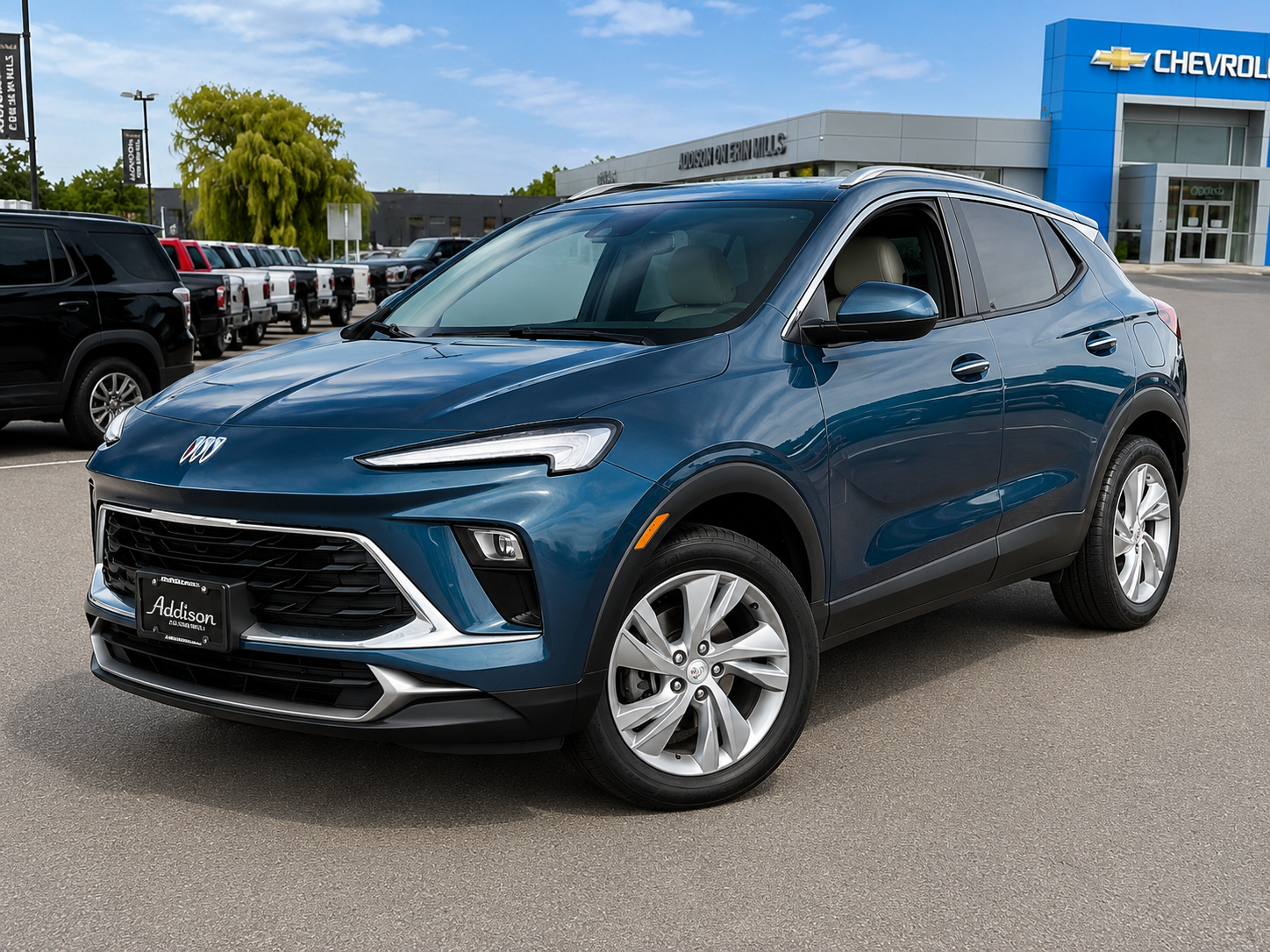 Ocean Blue Metallic 2024 Buick Encore GX SUV / Crossover All-Wheel Drive Automatic