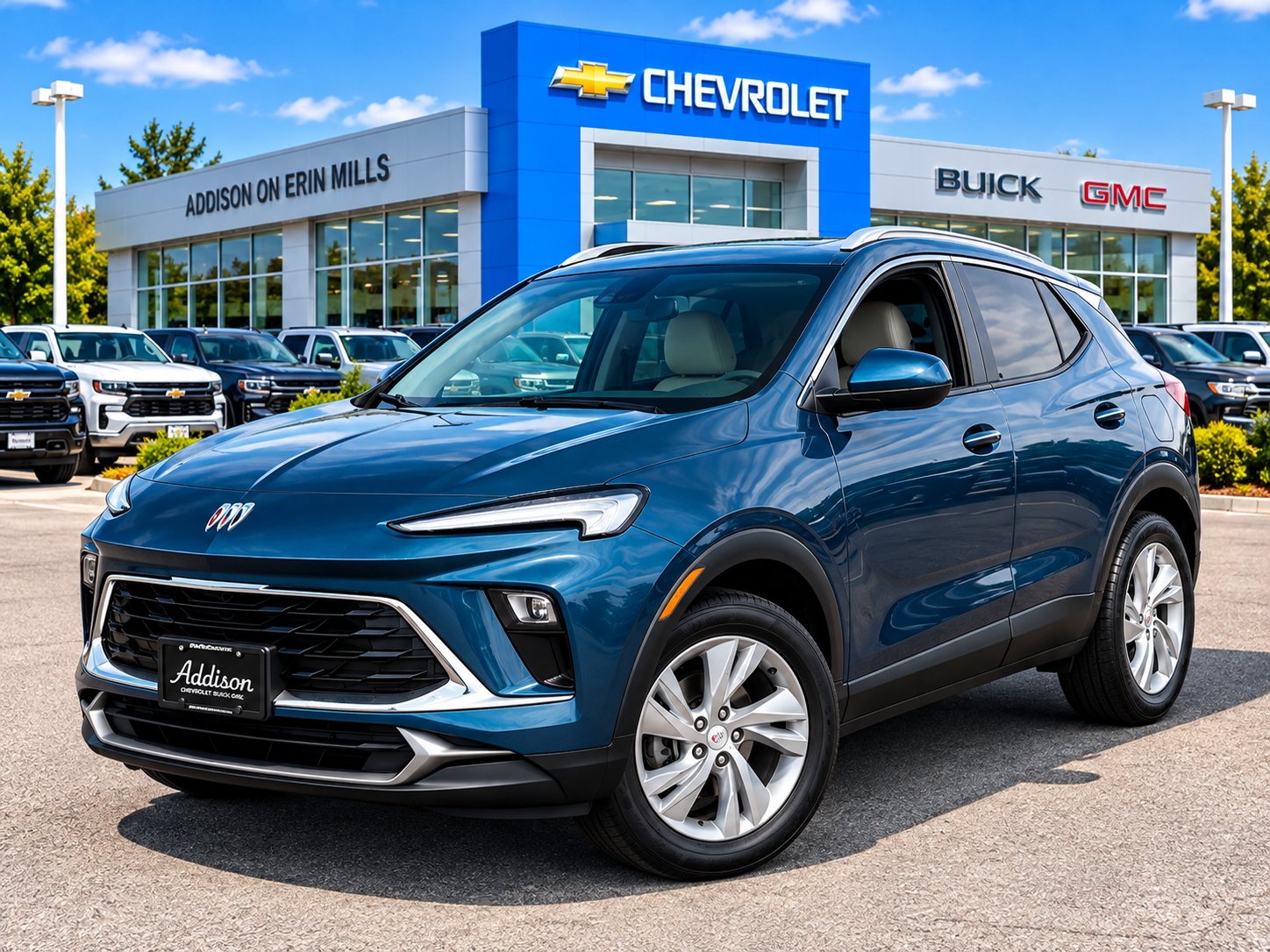 Ocean Blue Metallic 2024 Buick Encore GX SUV / Crossover All-Wheel Drive Automatic
