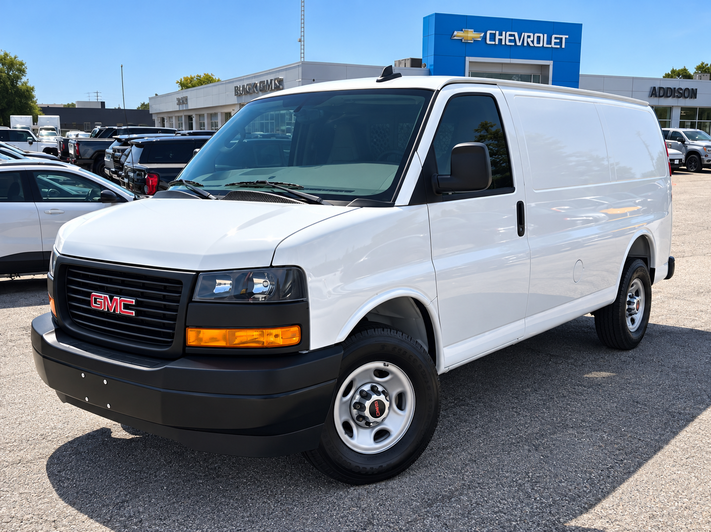 Summit White 2025 GMC Savana Cargo Van Rear-Wheel Drive Automatic