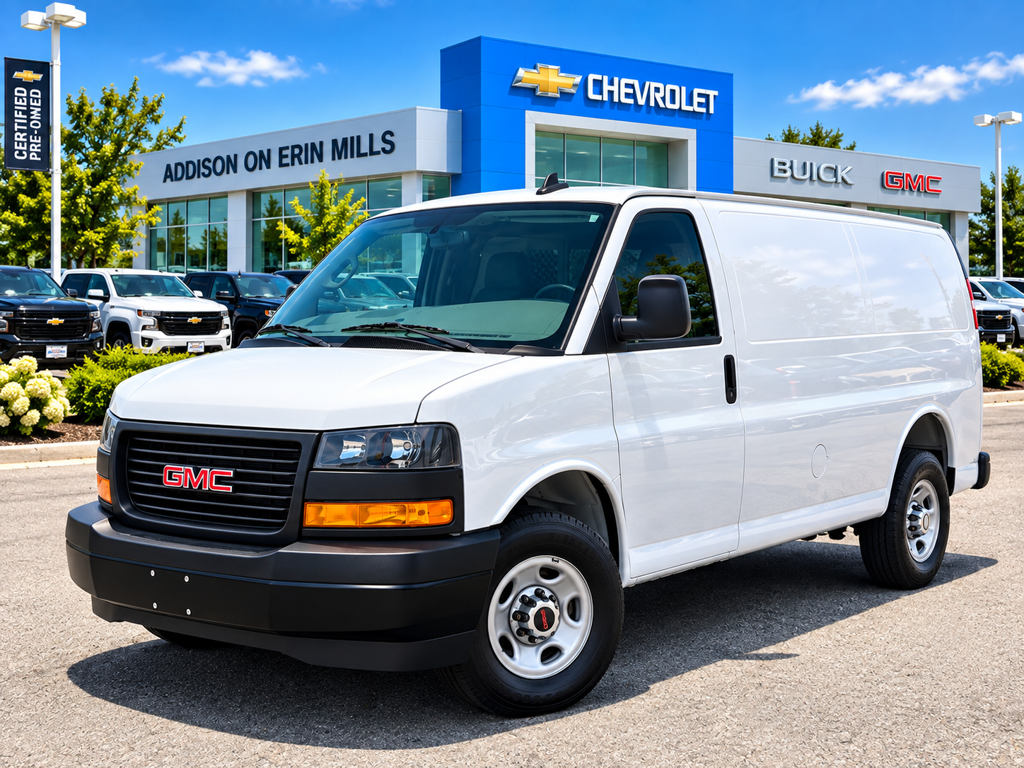 Summit White 2025 GMC Savana Cargo Van Rear-Wheel Drive Automatic