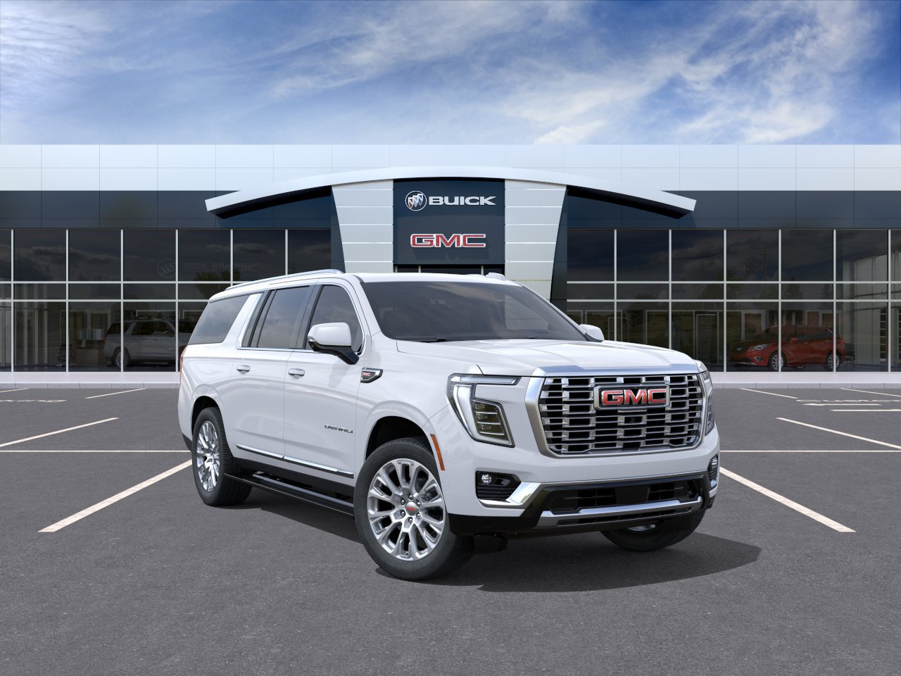 Glacier White Tricoat 2026 GMC Yukon XL SUV / Crossover Four-Wheel Drive Automatic
