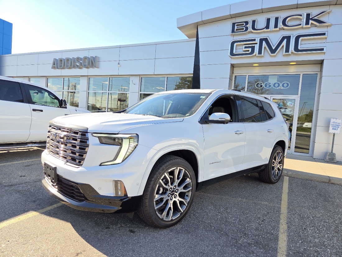 Glacier White Tricoat 2026 GMC Acadia SUV / Crossover Four-Wheel Drive Automatic