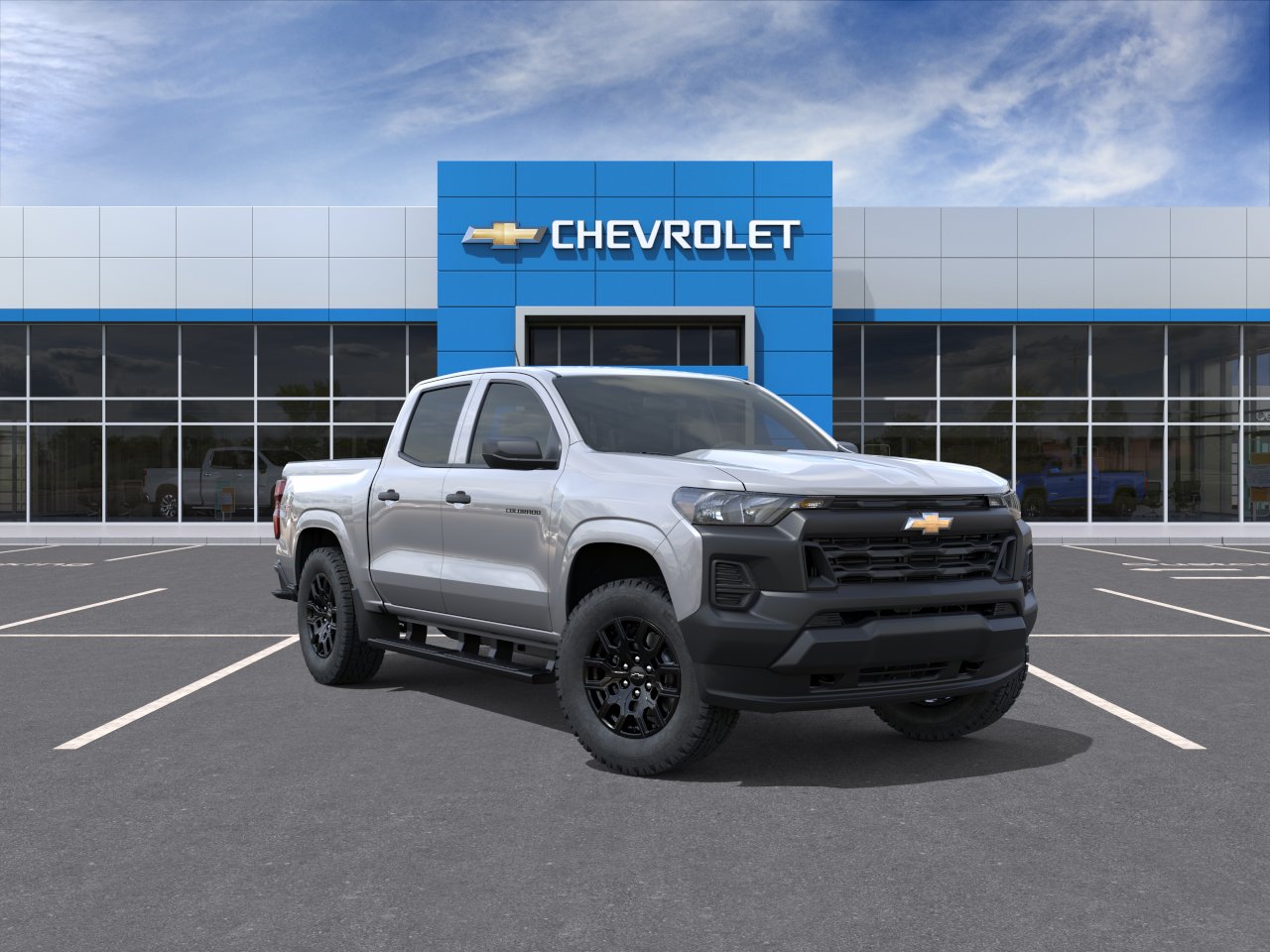 Gray (Sterling Grey Metallic) 2026 Chevrolet Colorado Pickup Truck Four-Wheel Drive Automatic