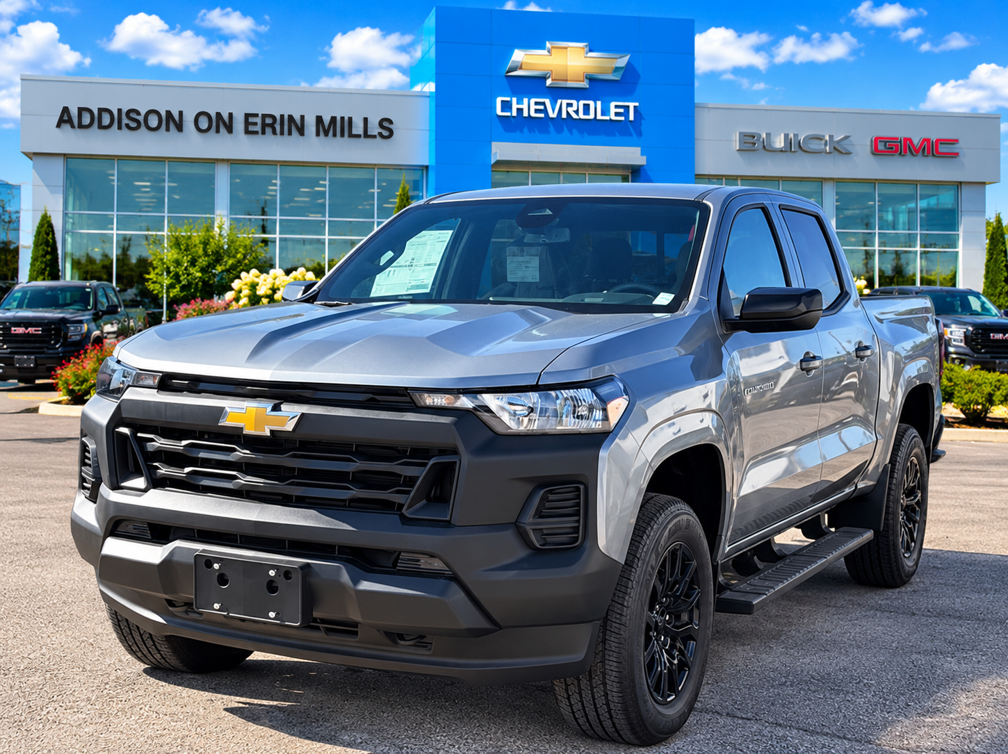 Gray (Sterling Grey Metallic) 2026 Chevrolet Colorado Pickup Truck Four-Wheel Drive Automatic
