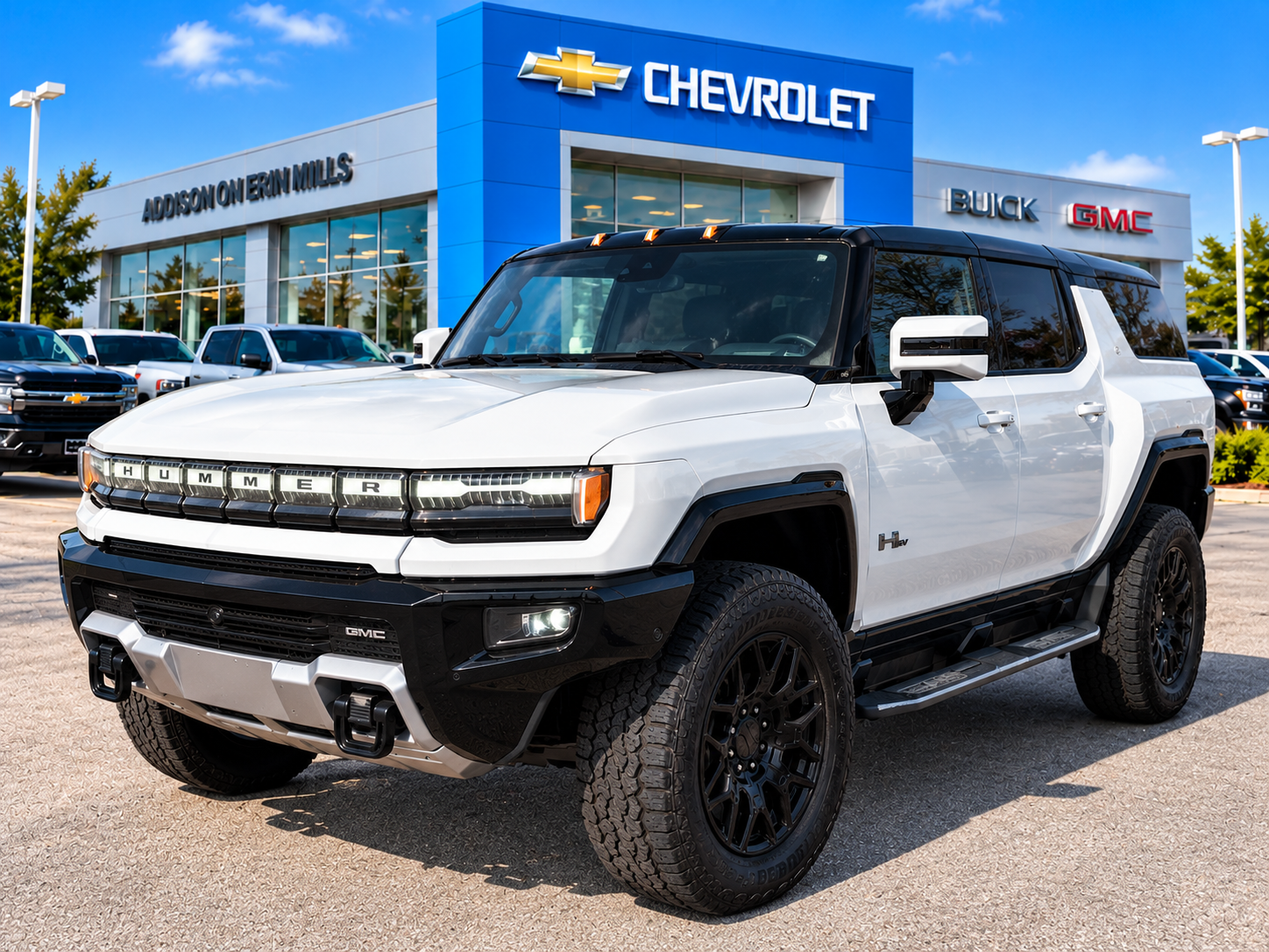 Interstellar White 2025 GMC Hummer EV SUV SUV / Crossover All-Wheel Drive Automatic