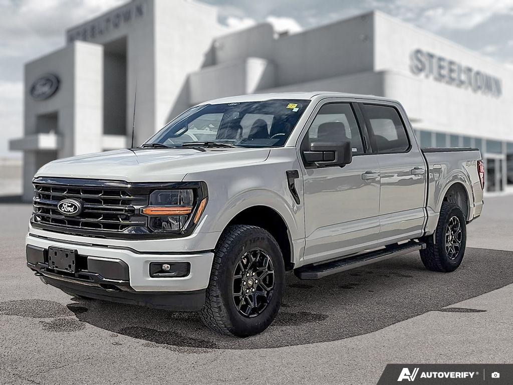 Gray 2024 Ford F-150 XLT SuperCrew 4WD Pickup Truck Four-Wheel Drive Automatic