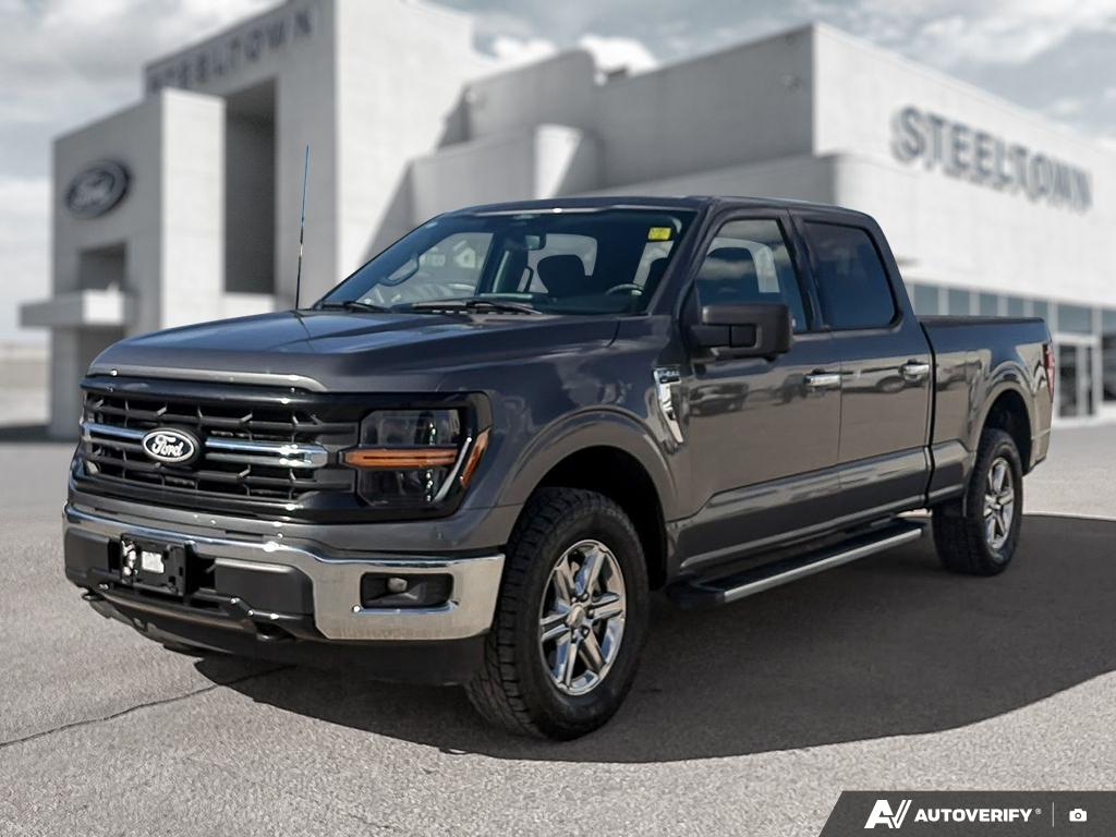Gray 2024 Ford F-150 XLT SuperCrew 4WD Pickup Truck Four-Wheel Drive Automatic