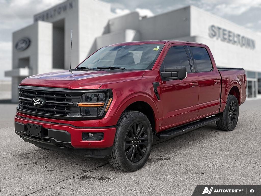 Red 2024 Ford F-150 XLT SuperCrew 4WD Pickup Truck Four-Wheel Drive Automatic