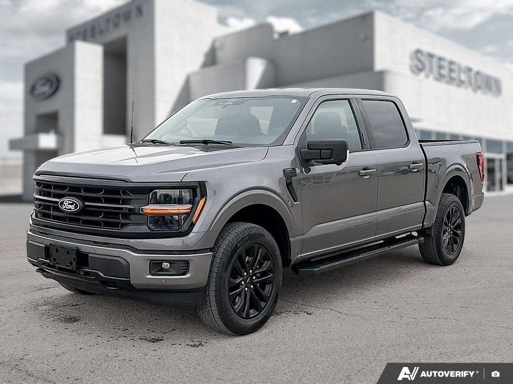 Gray 2024 Ford F-150 XLT SuperCrew 4WD Pickup Truck Four-Wheel Drive Automatic