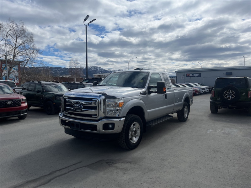 Silver 2014 Ford F-250 Super Duty XLT SuperCab 4WD Pickup Truck Four-Wheel Drive Automatic