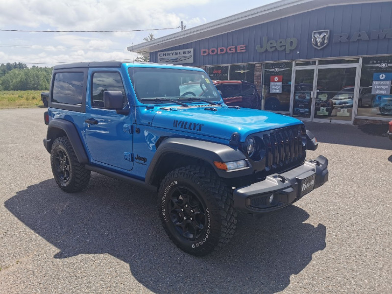 Blue 2023 Jeep Wrangler Willys 2-Door 4WD SUV / Crossover Four-Wheel Drive Automatic