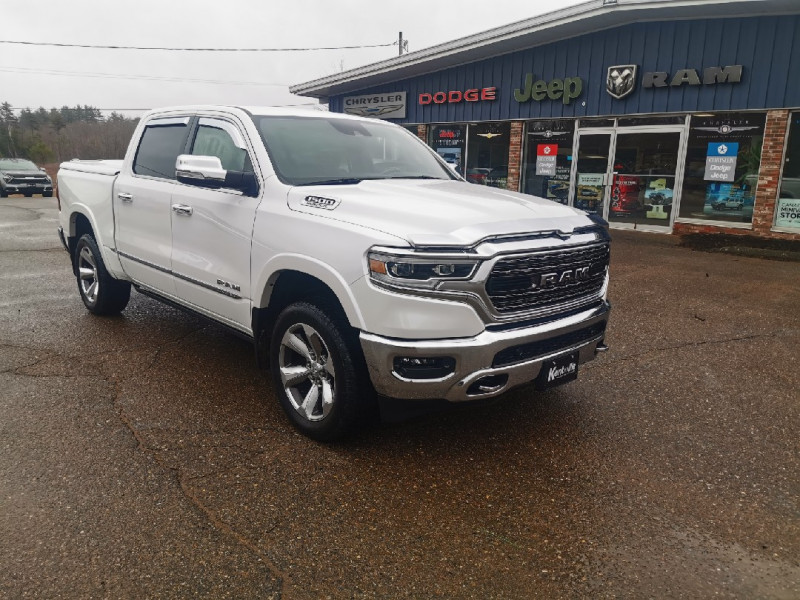 White (Ivory) 2022 RAM 1500 Limited Crew Cab 4WD Pickup Truck Four-Wheel Drive Automatic