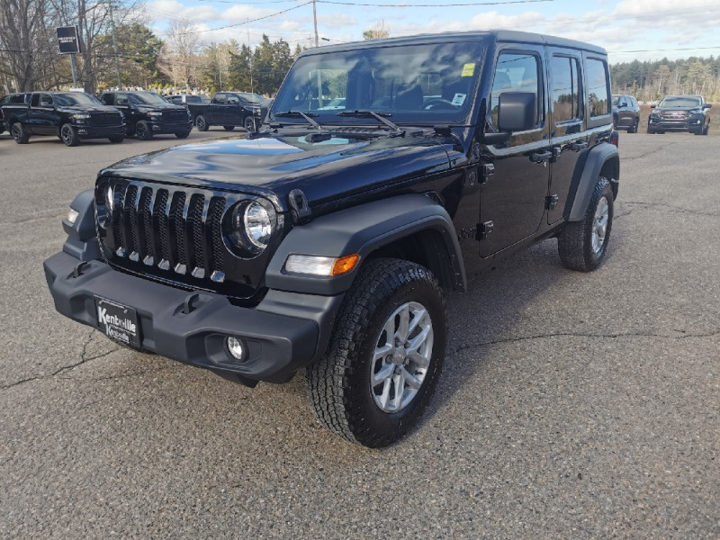 Black 2023 Jeep Wrangler Sport S 4-Door 4WD SUV / Crossover Four-Wheel Drive Automatic