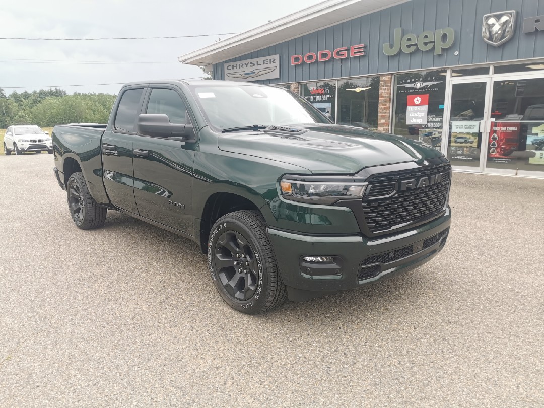 Serrano Green Metallic 2026 RAM 1500 Pickup Truck Four-Wheel Drive Automatic