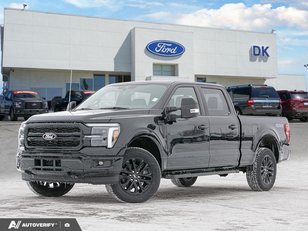 Agate Black 2025 Ford F-150 Lariat SuperCrew 4WD Pickup Truck Four-Wheel Drive Automatic