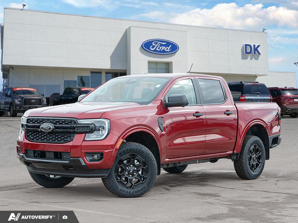Ruby Red Tri-coat Metallic 2026 Ford Ranger XLT SuperCrew 4WD Pickup Truck Four-Wheel Drive Automatic