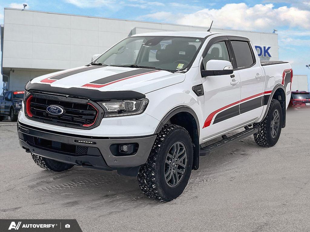 Oxford White 2021 Ford Ranger Lariat SuperCrew 4WD Pickup Truck Four-Wheel Drive Automatic