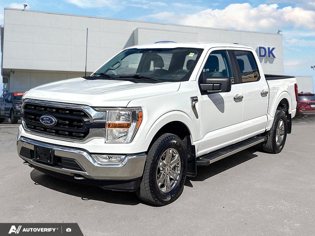 White 2021 Ford F-150 XLT SuperCrew 4WD Pickup Truck Four-Wheel Drive Automatic
