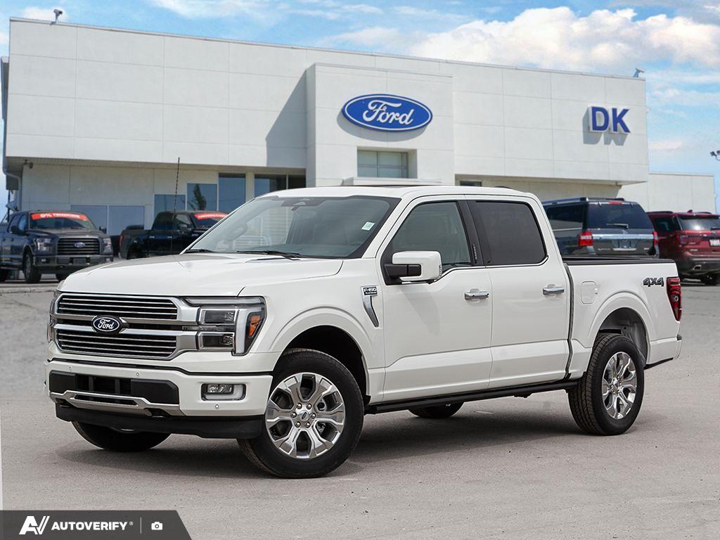 Star White Tri-coat Metallic 2026 Ford F-150 Platinum SuperCrew 4WD Pickup Truck Four-Wheel Drive Automatic