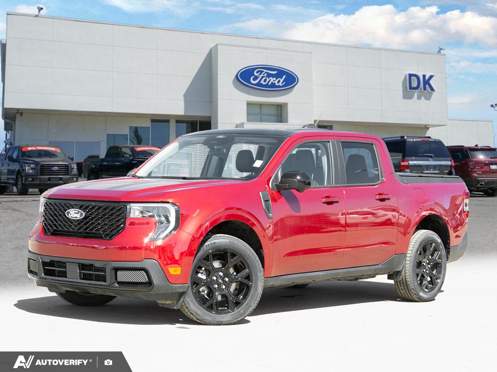 Ruby Red Tri-coat Metallic 2026 Ford Maverick Lariat SuperCrew AWD Pickup Truck All-Wheel Drive Automatic