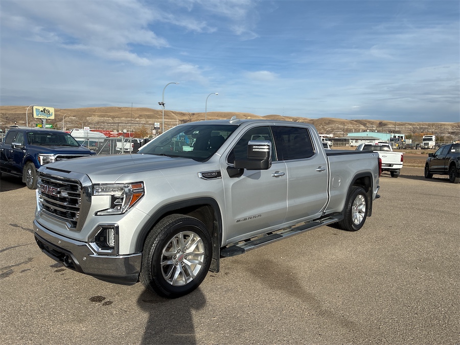 Silver 2021 GMC Sierra 1500 Pickup Truck Four-Wheel Drive Automatic