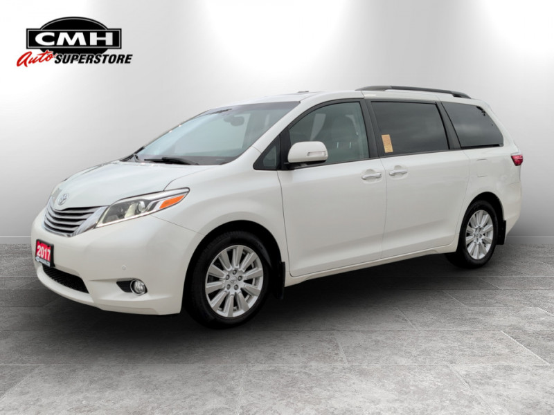 White 2017 Toyota Sienna Limited 7-Passenger FWD Minivan Front-Wheel Drive Automatic