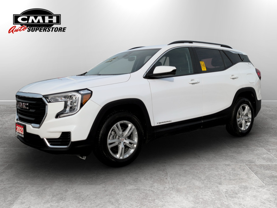 Summit White 2023 GMC Terrain SLE AWD SUV / Crossover All-Wheel Drive Automatic