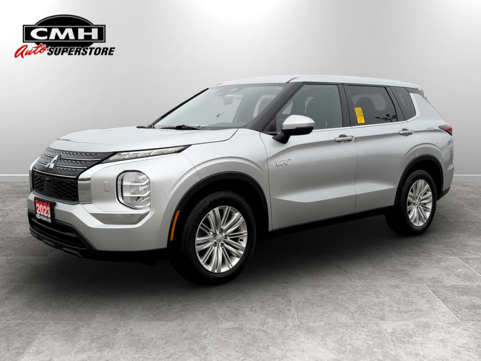 Gray 2023 Mitsubishi Outlander Hybrid Plug-in ES S-AWC SUV / Crossover All-Wheel Drive Automatic