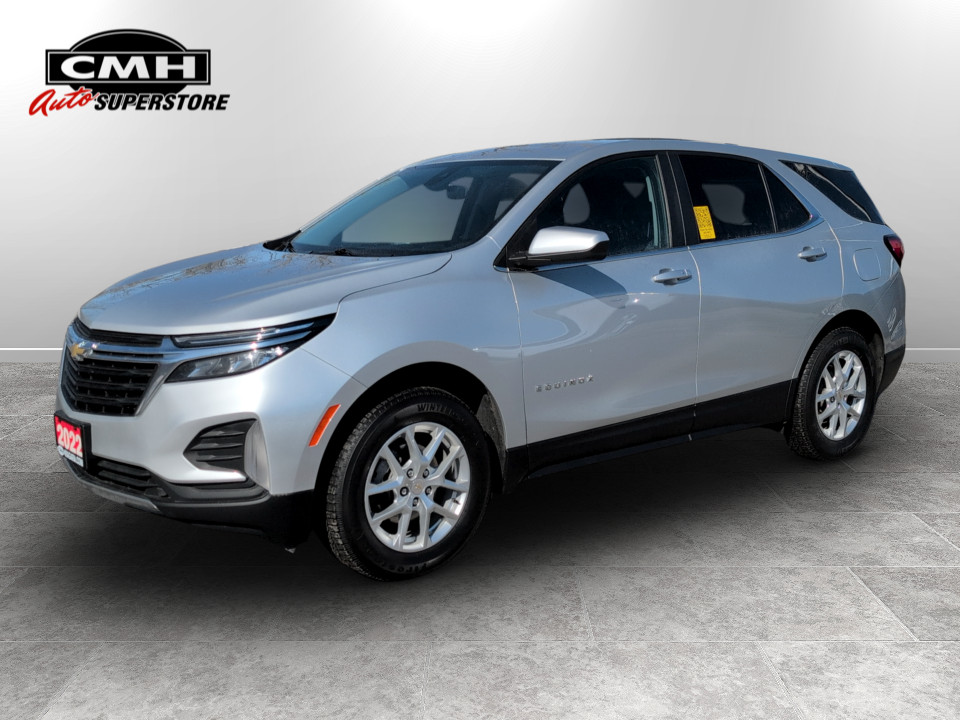 Silver 2022 Chevrolet Equinox LT AWD with 1LT SUV / Crossover Four-Wheel Drive Automatic