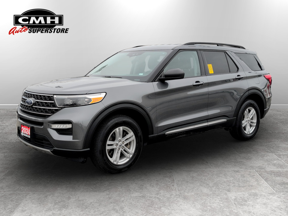 Gray (Carbonized Grey Metallic) 2024 Ford Explorer XLT AWD SUV / Crossover All-Wheel Drive Automatic
