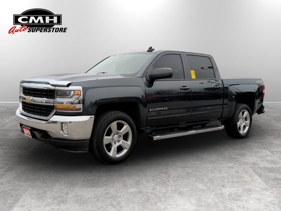 Green 2017 Chevrolet Silverado 1500 LT Crew Cab 4WD Pickup Truck Four-Wheel Drive Automatic