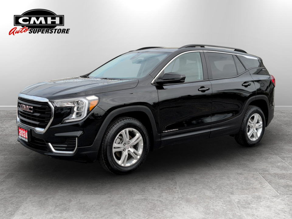 Black (Ebony Twilight Metallic) 2024 GMC Terrain SLE AWD SUV / Crossover All-Wheel Drive Automatic