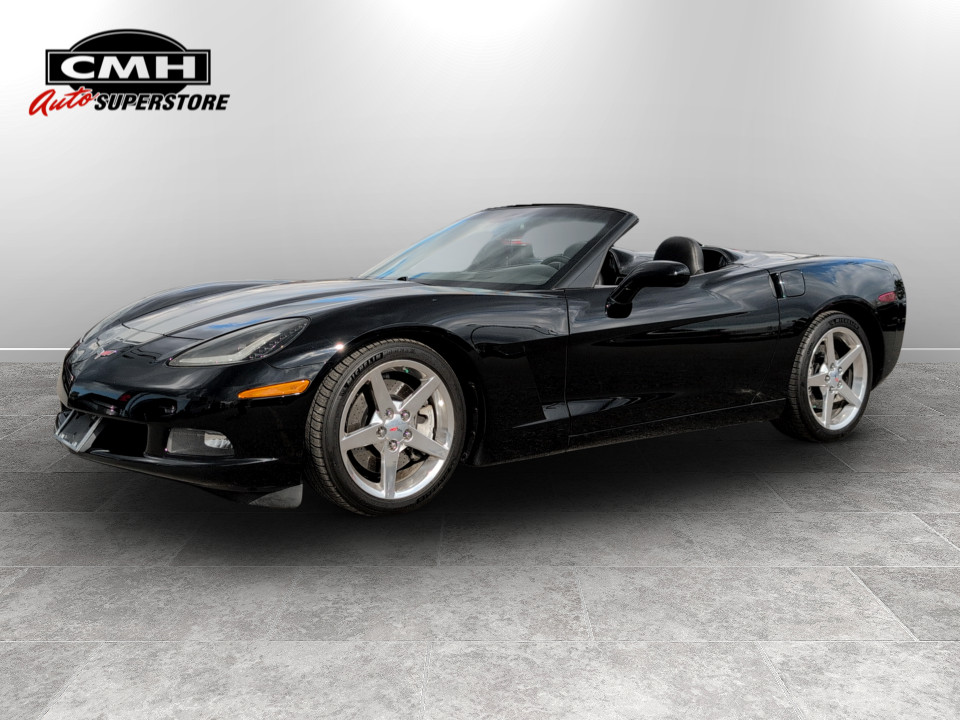 Black 2005 Chevrolet Corvette Convertible RWD Convertible Rear-Wheel Drive Manual