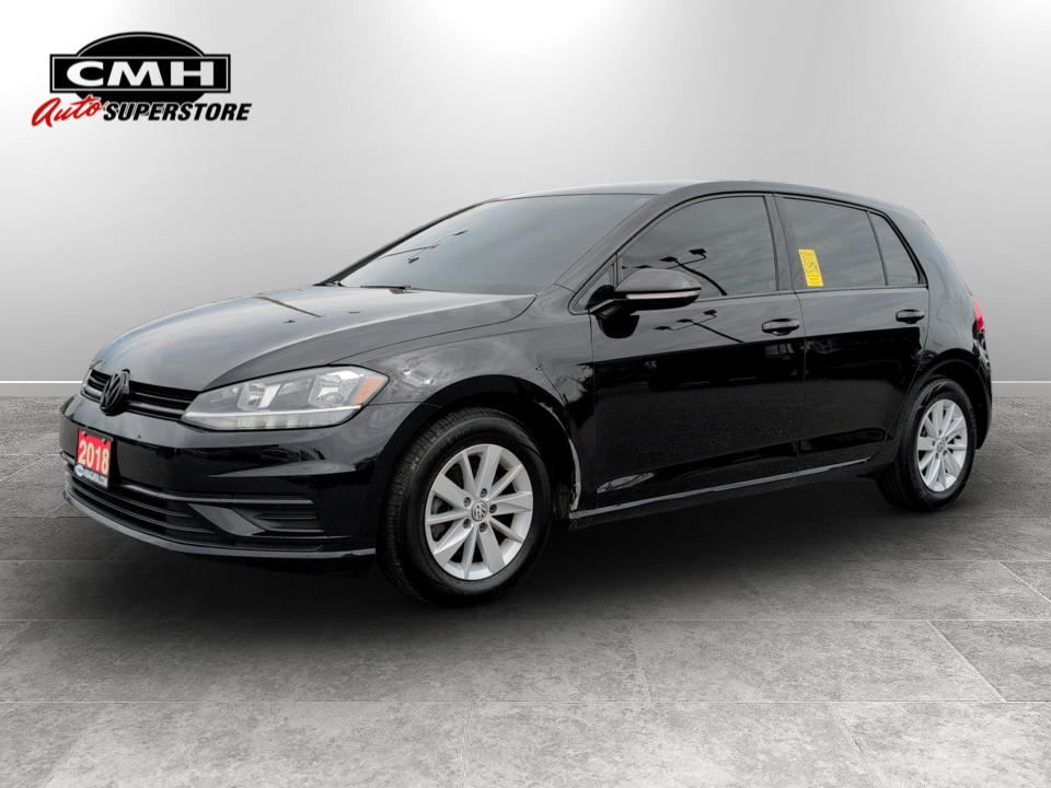 Black 2018 Volkswagen Golf 1.8T Trendline 4-Door FWD Hatchback Automatic